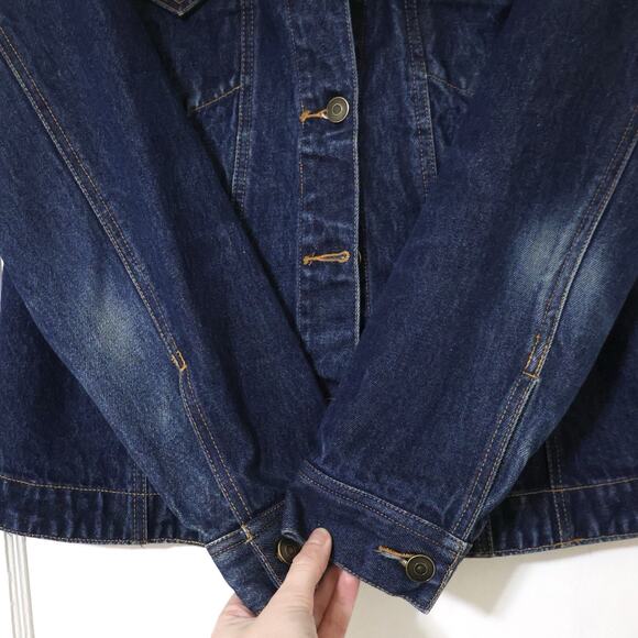 Vintage Style & Co Dark Denim Jacket S Western Cowboy 90s Y2K - Picture 4 of 7